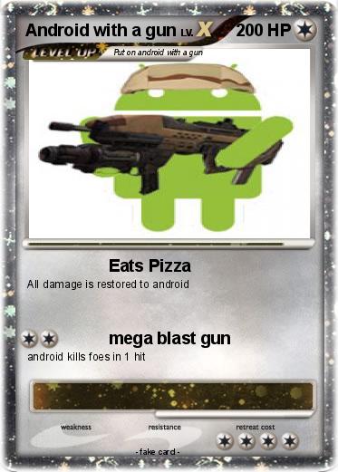 Pokemon Android with a gun