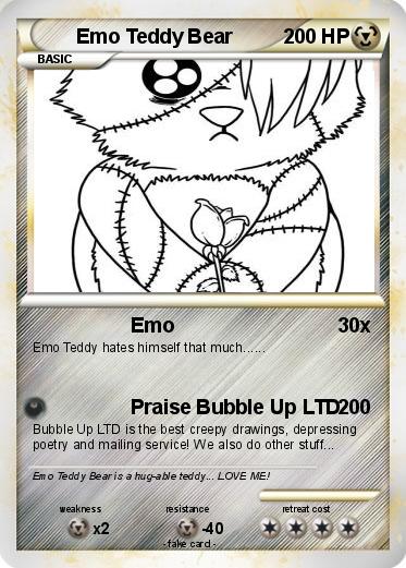 Pokemon Emo Teddy Bear