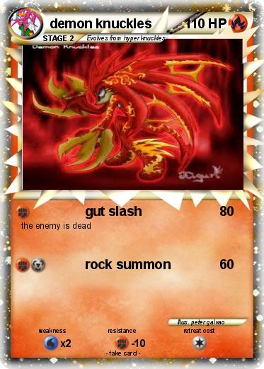 Pokemon demon knuckles