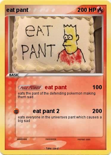 Pokemon eat pant