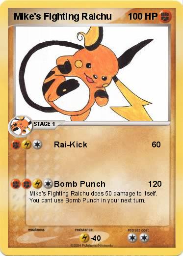 Pokemon Mike's Fighting Raichu