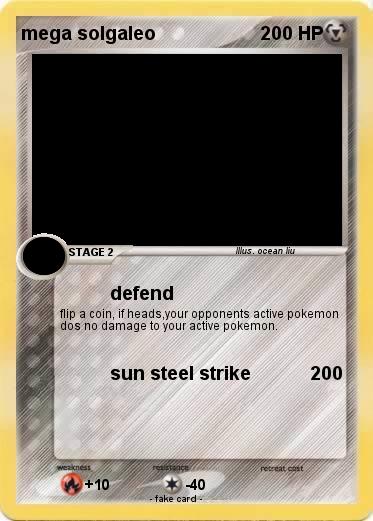 Pokemon mega solgaleo