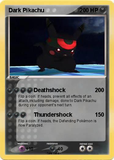 Pokemon Dark Pikachu