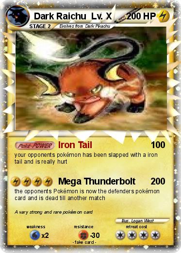 Pokemon Dark Raichu  Lv. X