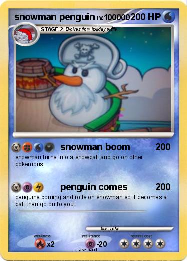 Pokemon snowman penguin