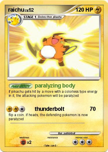 Pokemon raichu