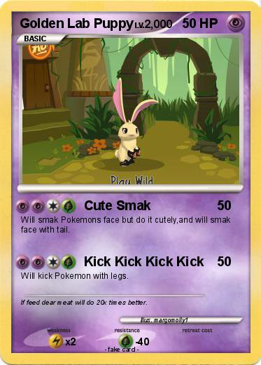 Pokemon Golden Lab Puppy