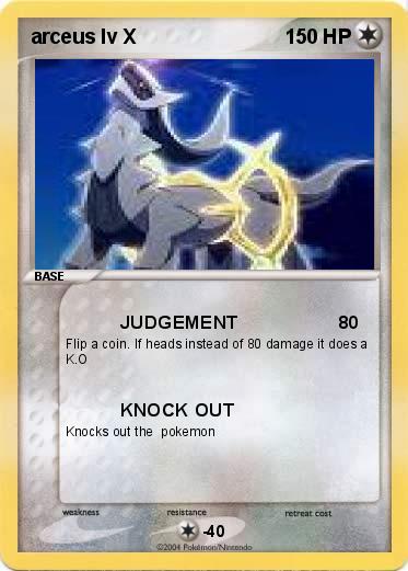 Pokemon arceus lv X