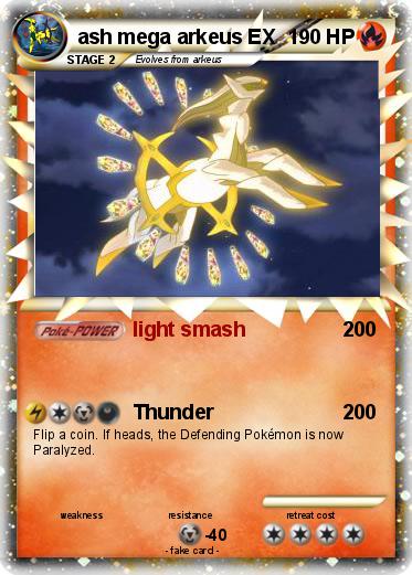 Pokemon ash mega arkeus EX