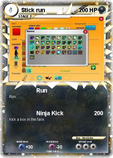 Pokemon Stick run