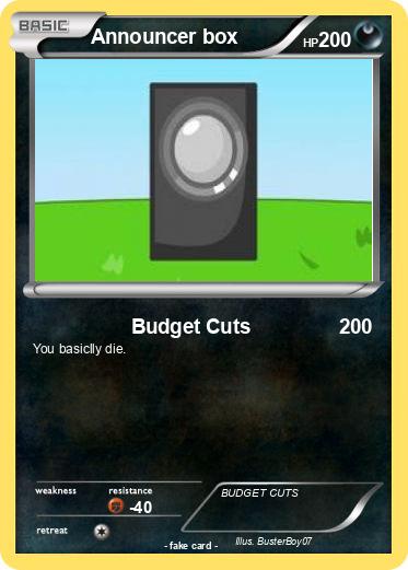 Pokemon Announcer box