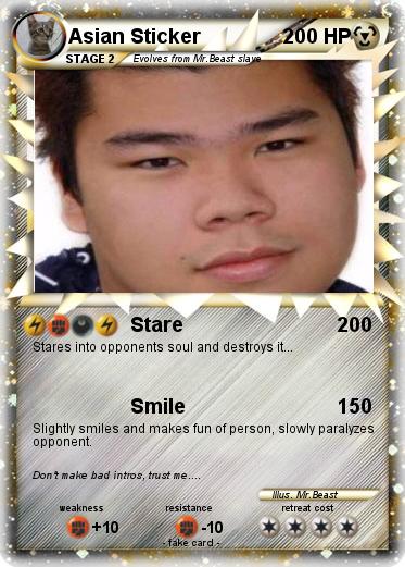 Pokemon Asian Sticker