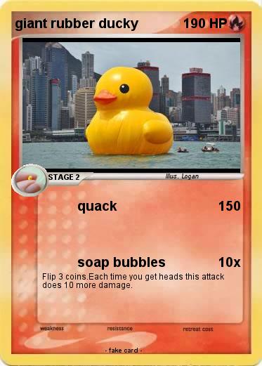 Pokemon giant rubber ducky