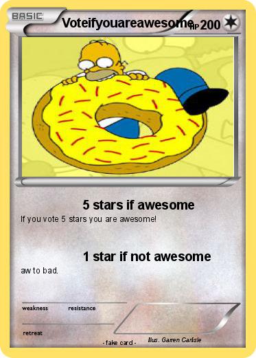 Pokemon Voteifyouareawesome