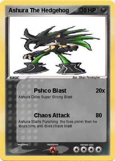 Pokemon Ashura The Hedgehog