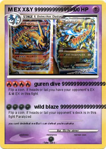 Pokemon M EX X&Y 99999999999999