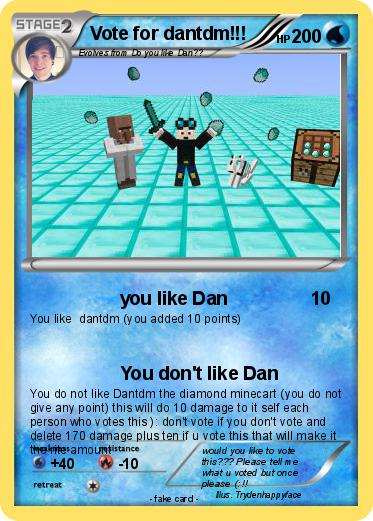 Pokemon Vote for dantdm!!!