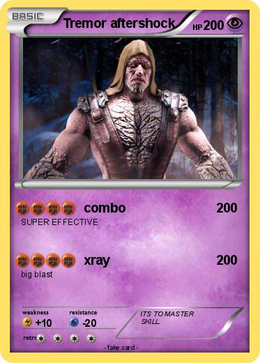 Pokemon Tremor aftershock