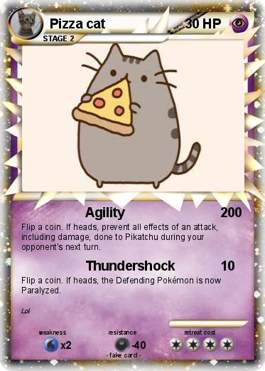 Pokemon Pizza cat