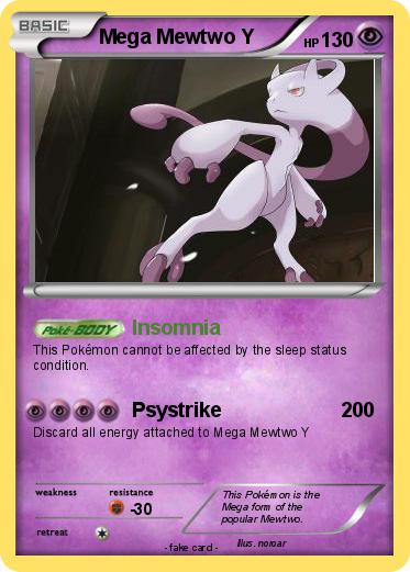 Pokemon Mega Mewtwo Y