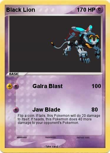 Pokemon Black Lion