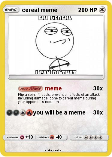 Pokemon cereal meme