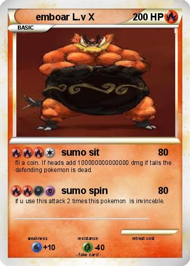 Pokemon emboar L.v X