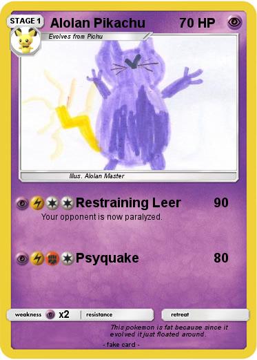 Pokemon Alolan Pikachu