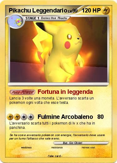 Pokemon Pikachu Leggendario