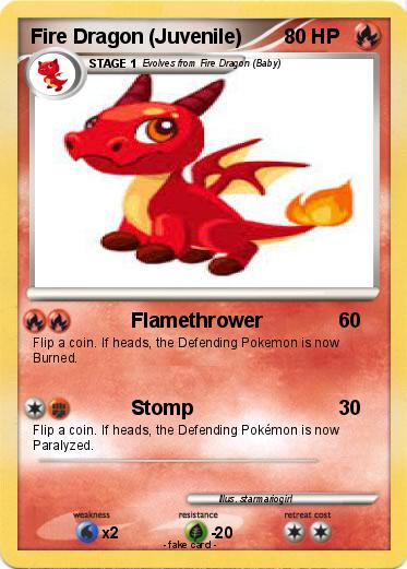 Pokemon Fire Dragon (Juvenile)