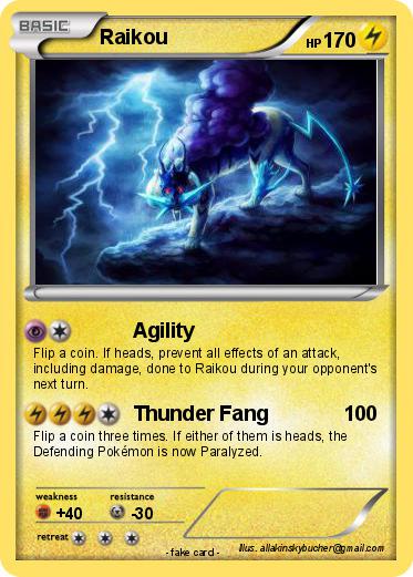 Pokemon Raikou