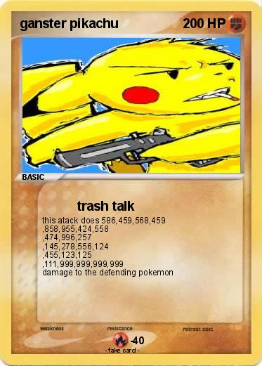 Pokemon ganster pikachu