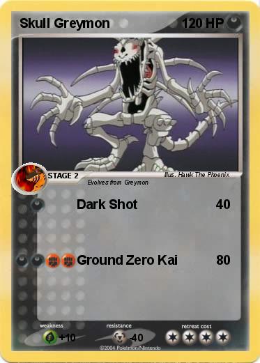 Pokemon Skull Greymon