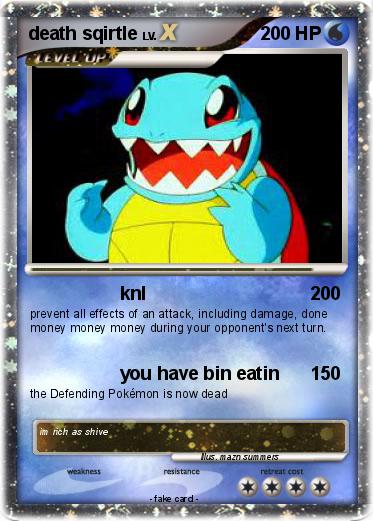 Pokemon death sqirtle