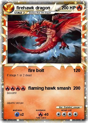 Pokemon firehawk dragon