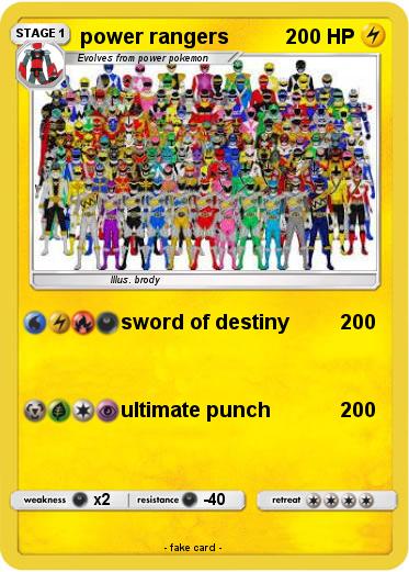 Pokemon power rangers