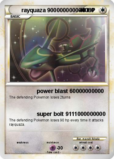 Pokemon rayquaza 900000000000000