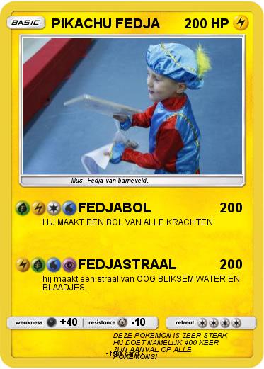 Pokemon PIKACHU FEDJA