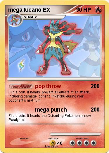 Pokemon mega lucario EX
