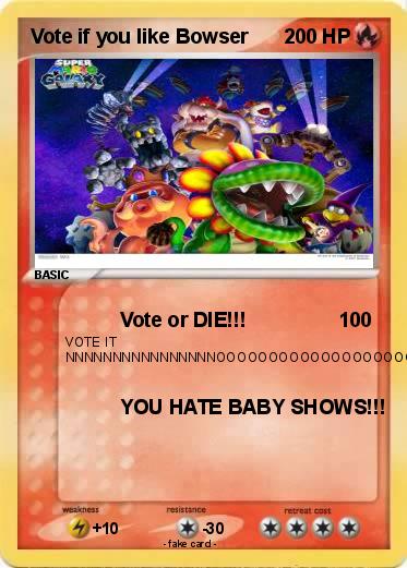 Pokemon Vote if you like Bowser
