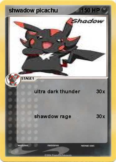 Pokemon shwadow picachu