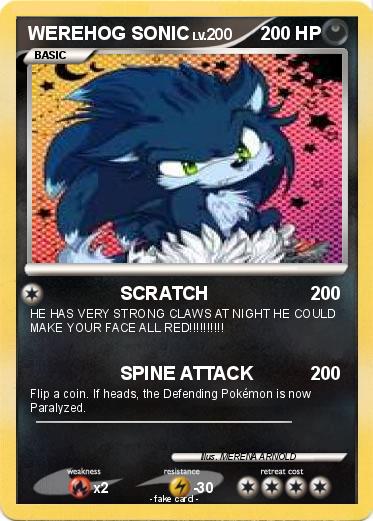 Pokemon WEREHOG SONIC