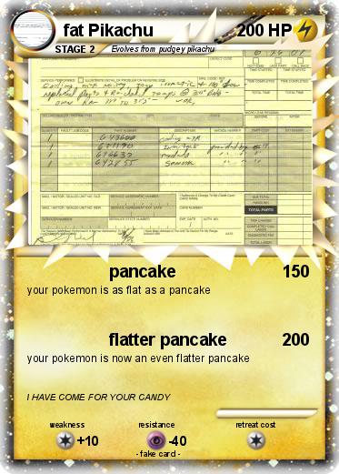 Pokemon fat Pikachu