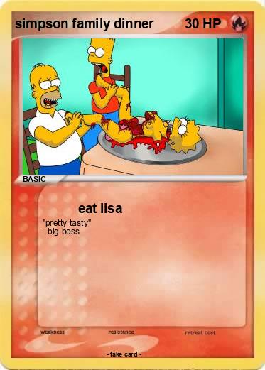 Pokemon simpson family dinner