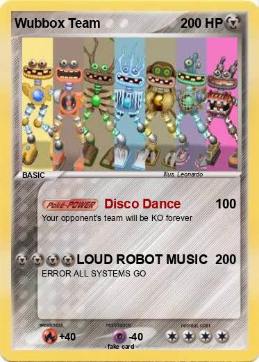 Pokemon Wubbox Team