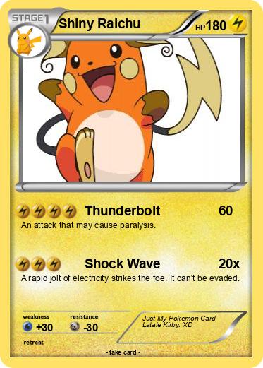 Pokemon Shiny Raichu