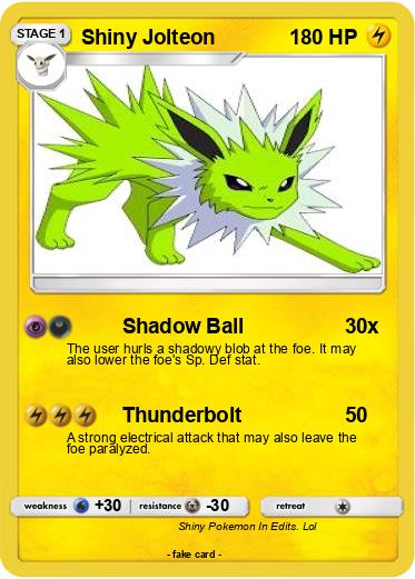 Pokemon Shiny Jolteon