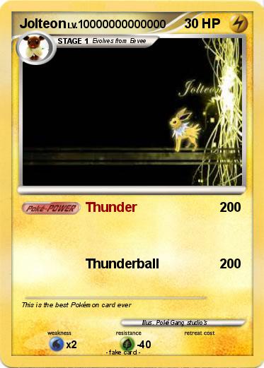 Pokemon Jolteon