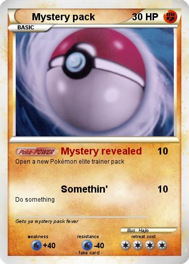 Pokemon Mystery pack