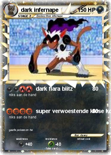 Pokemon dark infernape